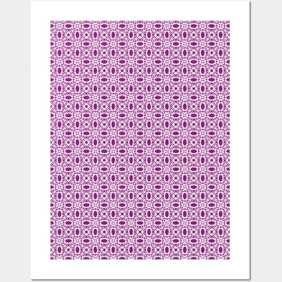 Violet Lace Swirls Posters and Art